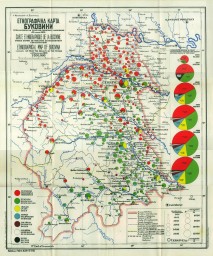 Этнографическая карта Буковины 1910 г.